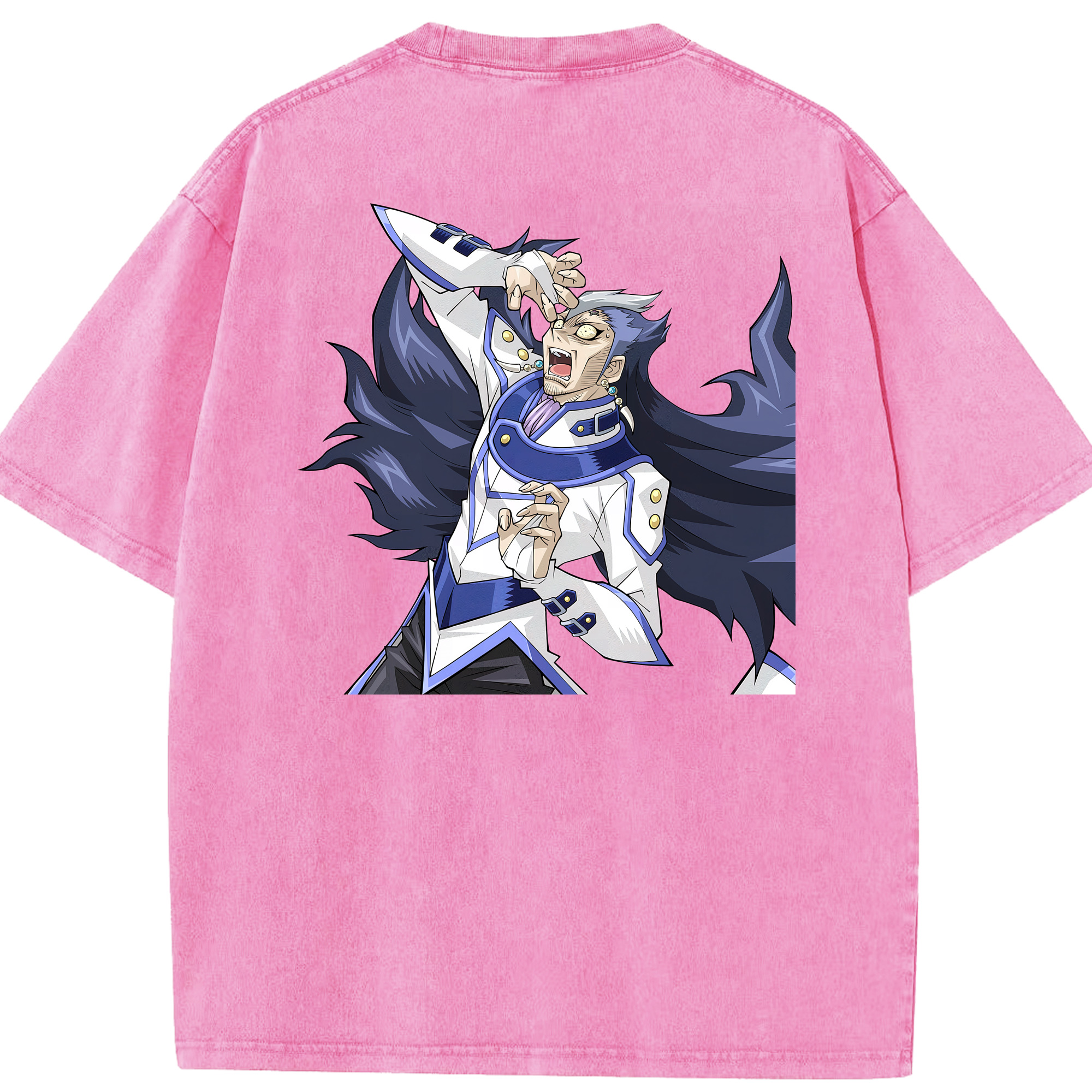 （画像用） 遊☆戯☆王 Yu-Gi-Oh! 綿100% ヴィンテージ風 半袖Tシャツ（背面プリント）